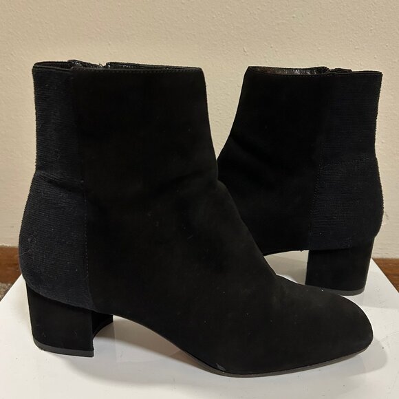 Aquatalia Shoes - Aquatalia Black Leather Ankle Boots Sz 7.5